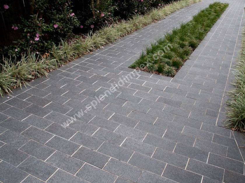 Jet Black Block Paving